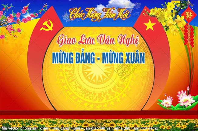 file vector phong san khau mung dang mung xuan giao luu van nghe dau nam moi